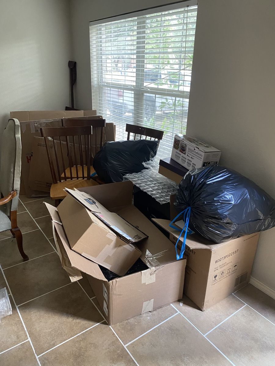 Room before a house cleanout in South Austin